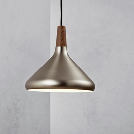 Float Pendant Brushed Steel 27